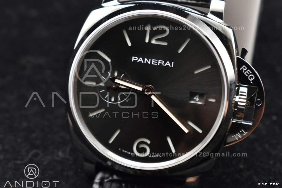 Best 42mm PAM1250 Gray 978 on Leather Dial Edition Due Luminor WaterResistant Strap Black P VSF 0502